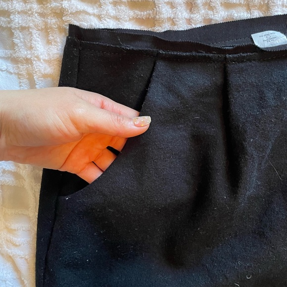 J Crew black wool mini skirt with pockets - Picture 7 of 7